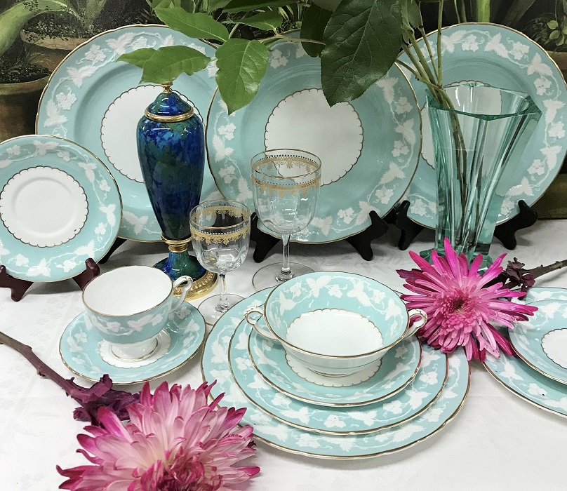 Royal Crown Derby Kendal Celadon Dinner Set | Cynthia Findlay Fine