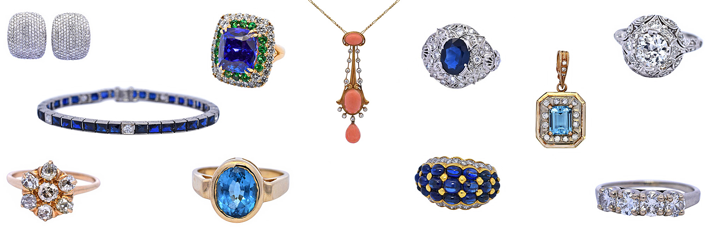 Fine Vintage Jewelry Display Banner