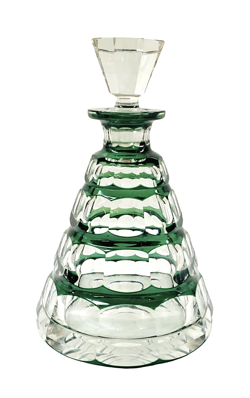 価格改定値下げしました！CRYSTAL DECANTER Val St. Lambert Muscadet Pattern Crystal Decanter, circa 1930-63