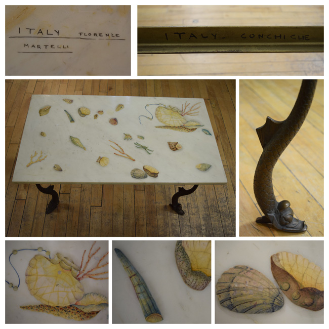 Emilio Martelli Scagliola “Shells” coffee table