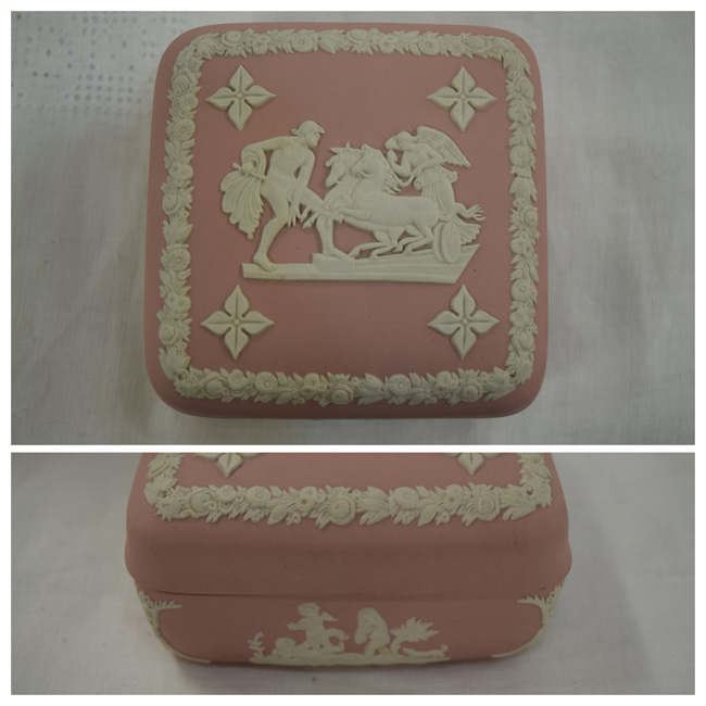 Wedgwood Jasperware Square Pink Box