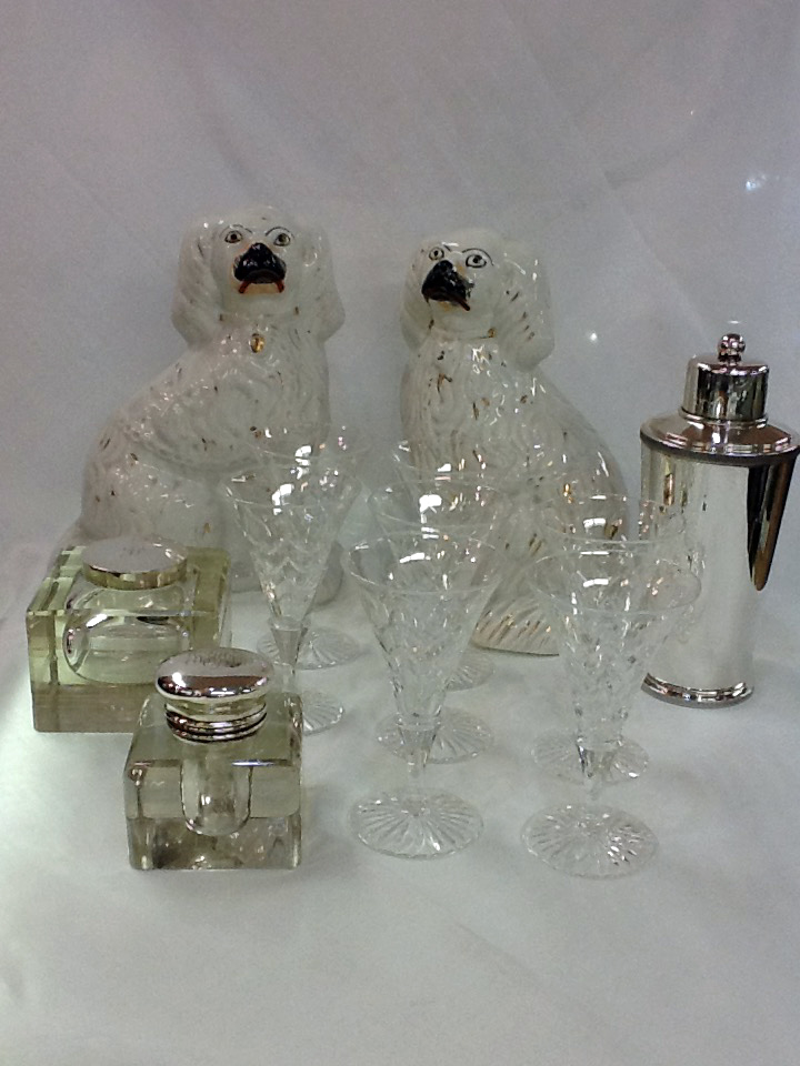 Staffordshire Dogs & Barware & Inkwells