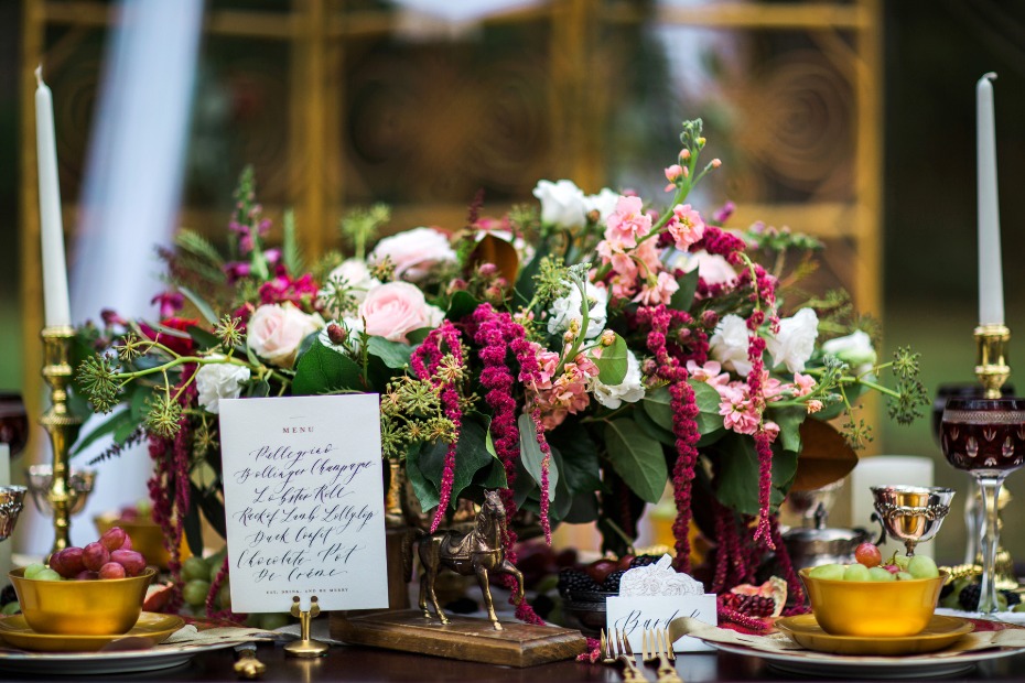2018 - Wedding / Bridal Photo Shoots That Featured Decorative Objects And Jewellery From Cynthia Findlay - Table Setting 