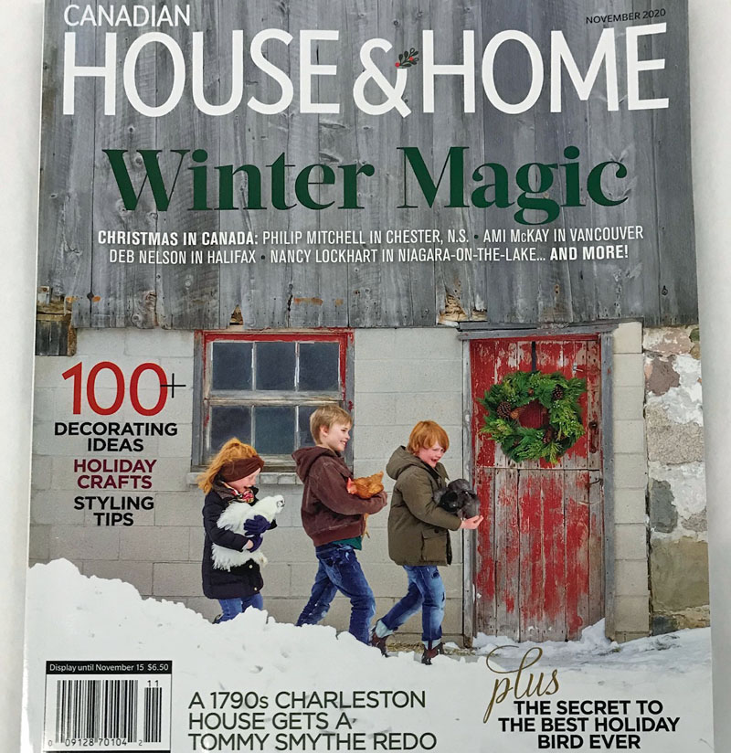 2020 - Canadian House & Home, Featured An Item From Cynthia Findlay Fine Jewellery & Antiques - November Cover