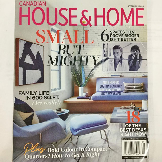 2020 - Canadian House & Home, Items From Cynthia Findlay Fine Jewellery & Antiques - September Cover