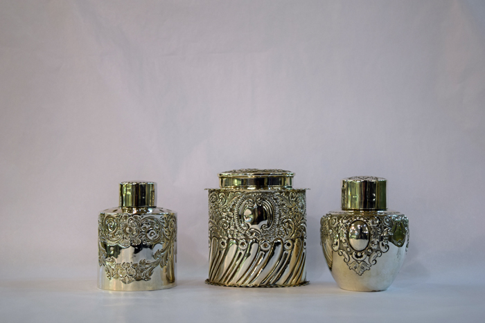 Victorian English Silver Tea Caddy, Sheffield, C.1896