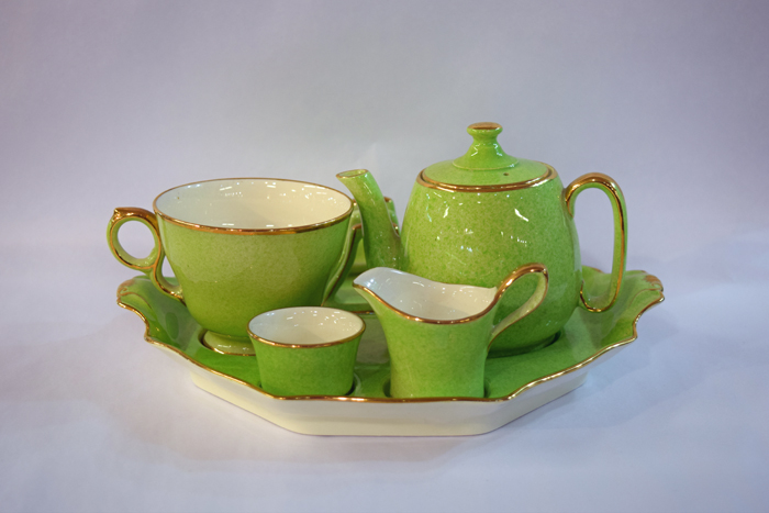 Vintage Royal Winton Green Breakfast Set