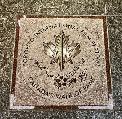 The Toronto International Film Festival Star On Canada's Walk Of Fame