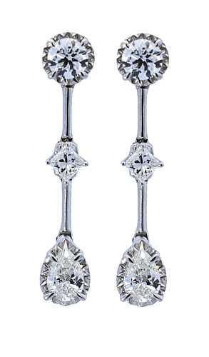 Vintage Diamond 18K Earrings