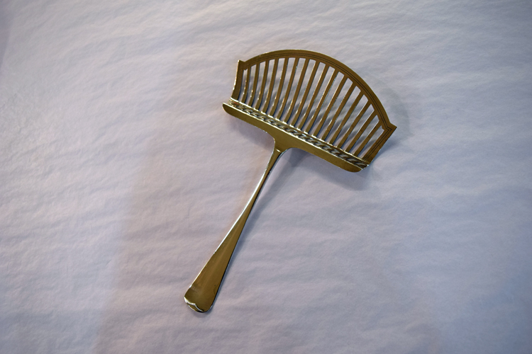 Art Deco Dutch 833 Fine Silver Asparagus Server, 1926
