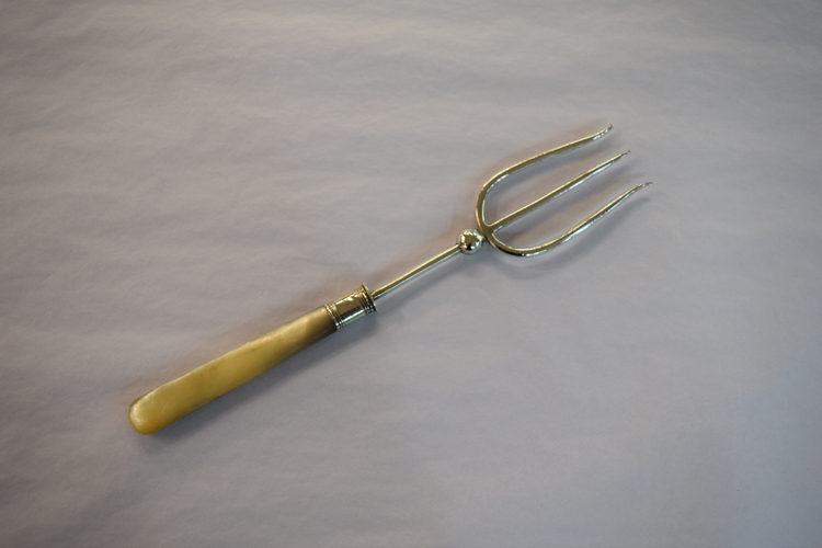 Edwardian Sterling and Mother of Pearl Bread Fork, Sheffield, 1908
