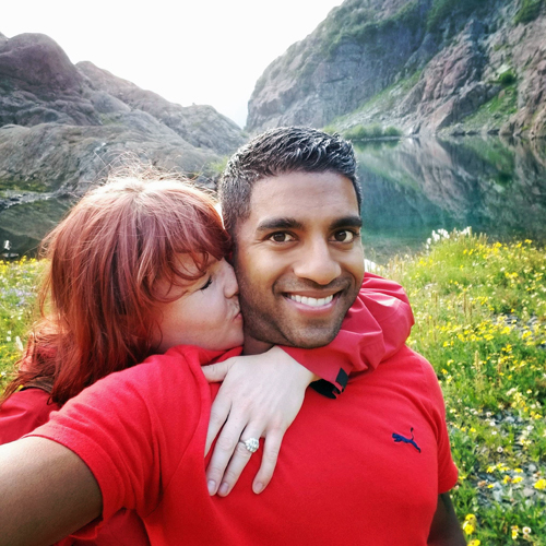Happy Couple Engagement Ring Picture Nature