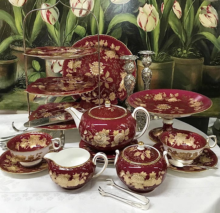 ウェッジウッド(Wedgwood) トンキン ルビー デミタスカップ&ソーサー H493