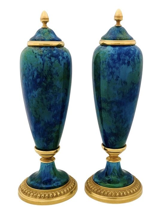 Paul Milet Sevres Covered Urns