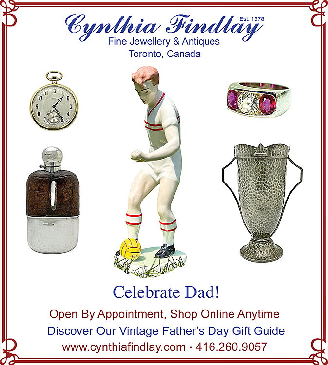 Celebrate Dad, Vintage Father's Day Ad in the Toronto Star from Cynthia Findlay Fine Jewellery & Antiques