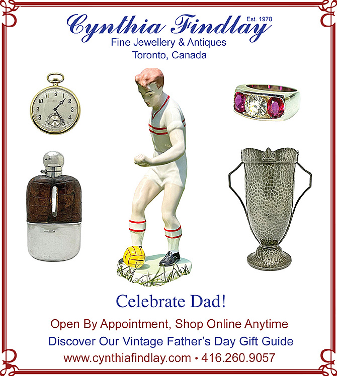 Celebrate Dad, Vintage Father's Day Ad in the Toronto Star from Cynthia Findlay Fine Jewellery & Antiques