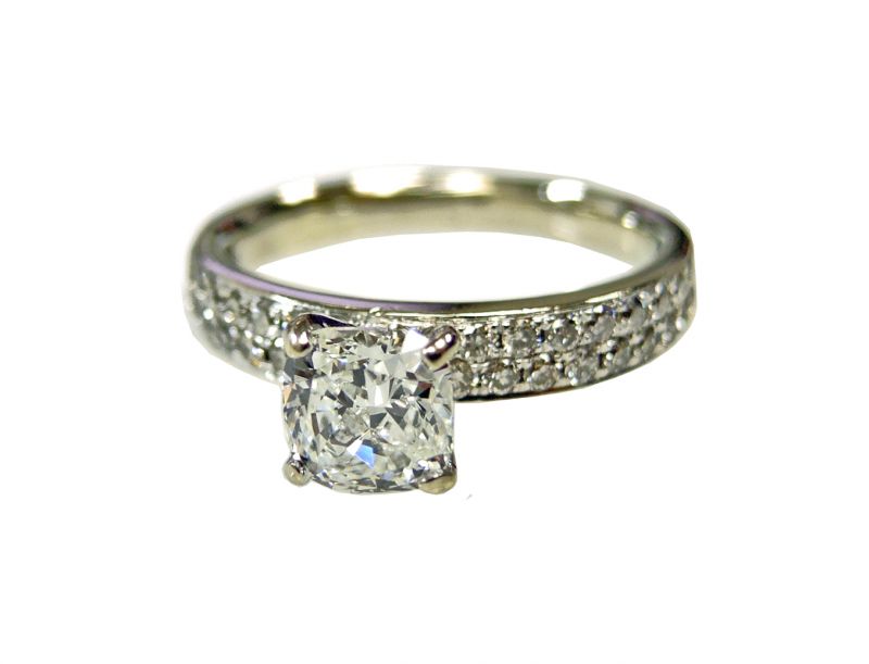 Cushion Cut Diamond Ring