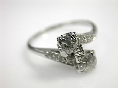 Toi et Moi Edwardian Engagement Ring